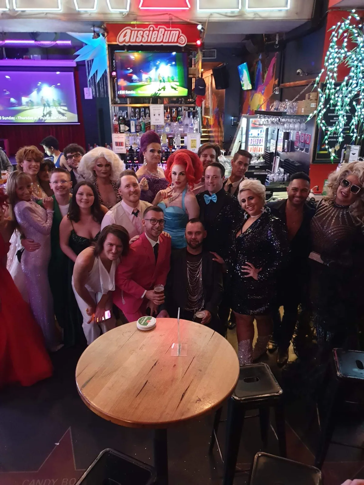 A packed Sydney venue crowd at a Syd Showgirls event