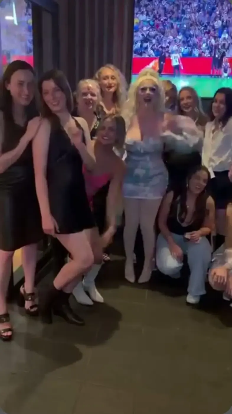 Hens party guests dancing at a Sydney venue